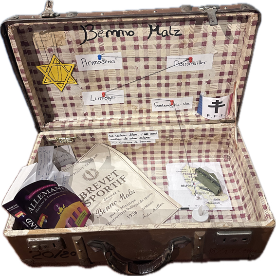 Valise mémoire de Benno Malz, élève du lycée